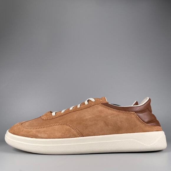 OluKai Punini Men's 13 Tan Toffee Suede Casual Comfort Sneakers Athletic Shoes